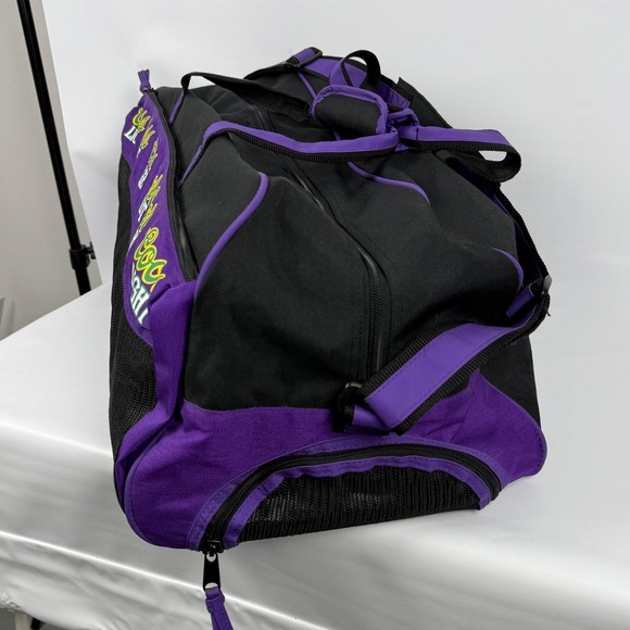 Coors Light Promo Duffel Bag 24x12x10 Black/Purple Mesh End Weekender - Picture 7 of 7